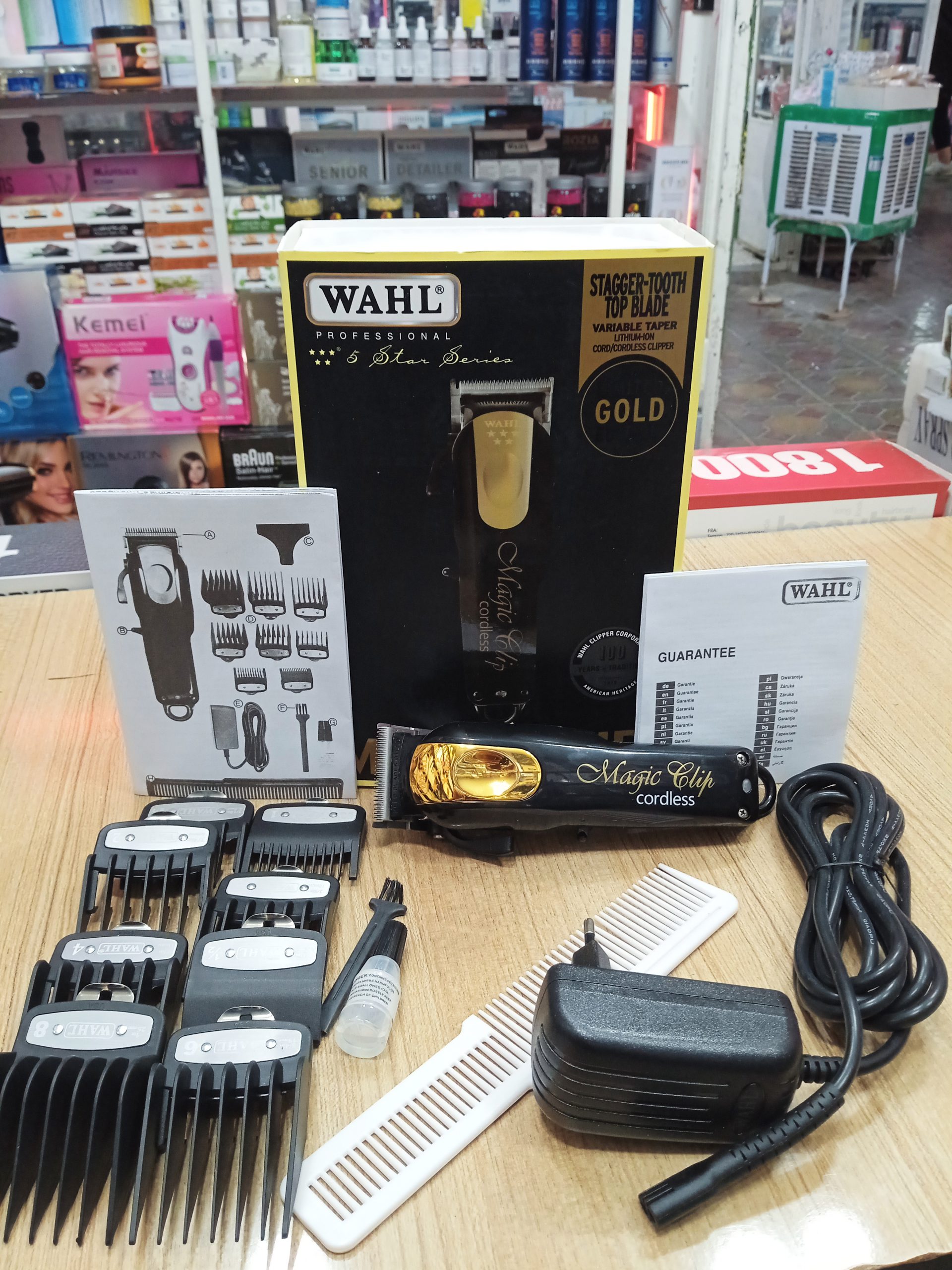 ماشین اصلاح سر و صورت مجیک گلد وال 5STAR MAGIC CLIP CORDLESS (آمریکاسفارش مجارستان)